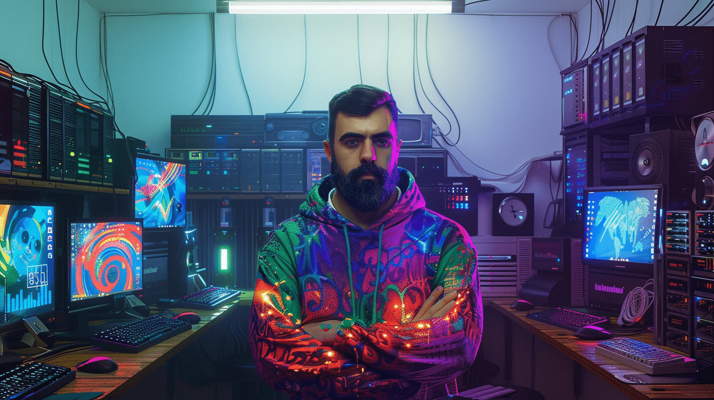 Avatar de Caio Menescal, criado por inteligência artificial